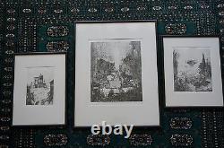 PHILIPPE MOHLITZ ETCHING Engraving Lot of 3x Les Grand Desordre RARE Art Pieces