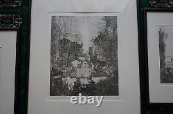 PHILIPPE MOHLITZ ETCHING Engraving Lot of 3x Les Grand Desordre RARE Art Pieces