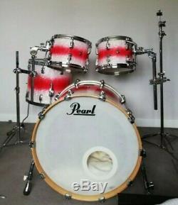 Pearl Reference, Limited Edition 4 Piece Drum Kit Red To White Pearl Fade