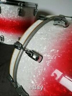 Pearl Reference, Limited Edition 4 Piece Drum Kit Red To White Pearl Fade