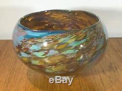 Peter Layton British Art Glass Signed Sun Reef Pattern. Glorious Piece