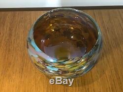 Peter Layton British Art Glass Signed Sun Reef Pattern. Glorious Piece