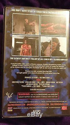 Pieces VHS 4 of 25 Limited Cult Grindhouse Purple Cover with Bonus Puzzle