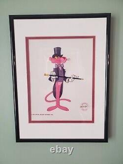 Pink Panther Friz Freleng Limited Edition Serigraph Cel It's Show Time -framed
