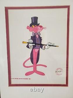 Pink Panther Friz Freleng Limited Edition Serigraph Cel It's Show Time -framed