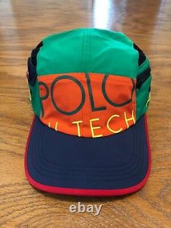 Polo Ralph Lauren Hi Tech Side Pocket Limited Edition Flag 5 Panel S/m Patch Hat