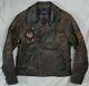 Polo Ralph Lauren Limited Edition Motorcycle Patch Biker Leather Jacket Rrl L