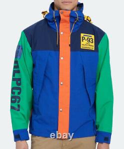 Polo Ralph Lauren McKenzie CP-93 Colorblock Spell Out Nylon Jacket NWT Mens XL