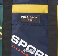 Polo Ralph Lauren SPORT Tote Bag Nylon Color Block Spell Out Limited Edition NWT