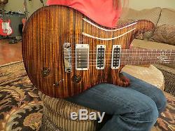 Prs Modern Eagle Limited Ltd. Black Gold One Piece Top Madagascar Rosewood Neck