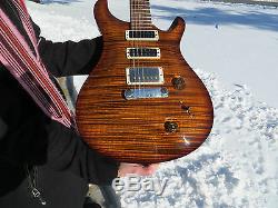 Prs Modern Eagle Limited Ltd. Black Gold One Piece Top Madagascar Rosewood Neck