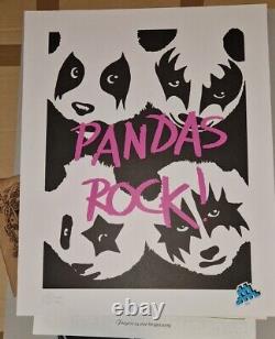 Pure Evil Panda's Rock Signed Limited Edition Print from Banksy's Company POW