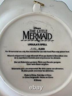 RARE Limited Edition Ursula's Spell Collectible Relief 3D Plate COA 3-D