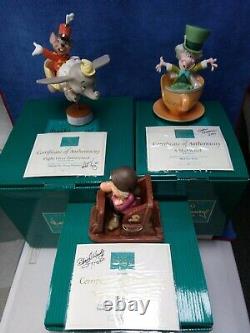 RARE WDCC Artist Signed FANTASYLAND 4 Piece Complete Set No 124 / 750