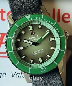 RARE Zodiac Super Sea Wolf Watch Sold Out Limited Edition to 82 Pieces ZO9278GR