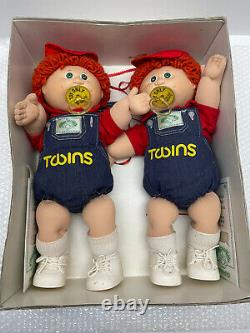 Rare Tsukuda Limited Edition Cabbage Patch Kids Twins Japan 85 Stew & Bennet