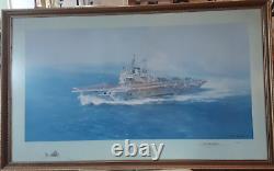 SIGNED DAVID SHEPHERD Ltd Edition Print HMS Ark Royal (No. 34/850)