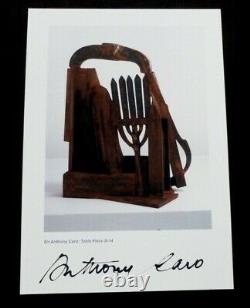 SIR ANTHONY CARO Table piece S-14 SIGNED 2004 LIMITED EDITION ART PRINT