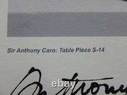 SIR ANTHONY CARO Table piece S-14 SIGNED 2004 LIMITED EDITION ART PRINT