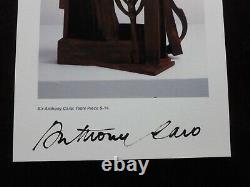 SIR ANTHONY CARO Table piece S-14 SIGNED 2004 LIMITED EDITION ART PRINT