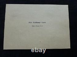 SIR ANTHONY CARO Table piece S-14 SIGNED 2004 LIMITED EDITION ART PRINT