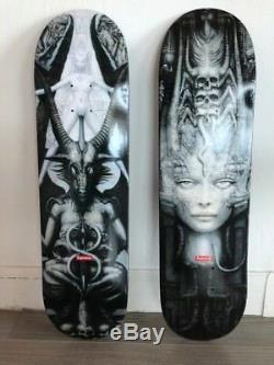 SUPREME x H. R. Giger Skateboard Deck Set. Spell IV & Lil II LIMITED EDITION