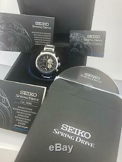 Seiko Ananta Spring Drive Chrono. Box / Cert. Ltd Ed. In 300 piece SPS003