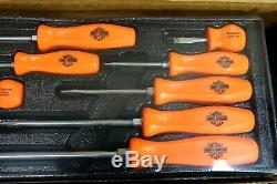 Snap-On 8 Piece Limited Edition Screwdriver Set With Harley-Davidson Hat, 95th Ann