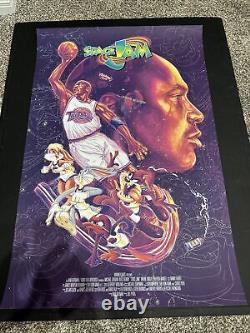 Space Jam Michael Jordan Tavo Montanez Screen Print Art Poster #/125 24x36 Mondo