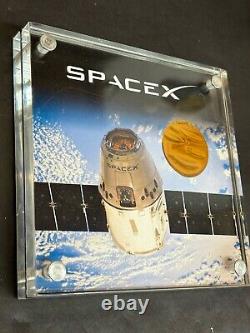SpaceX LIMITED EDITION Flown-In-Space CRS-3 Piece Of (MLI) Draco Thruster! RARE