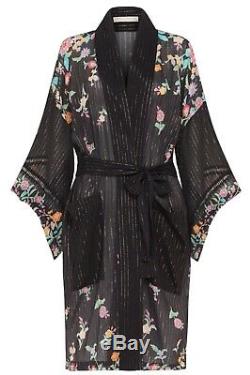 Spell Designs Gypsy Boho Black Jimi MIDI Festival Robe Kimono Duster Bnwt S/m