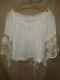 Spell And The Gypsy Collective Prairie Size 12 White Blouse With Lace Sleeves