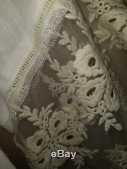 Spell and the Gypsy Collective Prairie size 12 White Blouse With Lace Sleeves