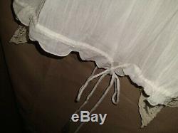 Spell and the Gypsy Collective Prairie size 12 White Blouse With Lace Sleeves