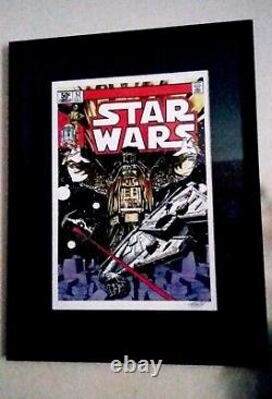 Stan Lee Signed Collectors Star Wars Marvel Darth Vader Ltd Edition Giclée Print