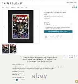 Stan Lee Signed Collectors Star Wars Marvel Darth Vader Ltd Edition Giclée Print