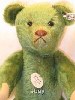 Steiff Replica 1908 Green Teddy Bear Wood Wool 3000 Limited Edition Piece 2005