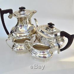 Sterling Silver Four Piece Tea Set Viners Ltd Sheffield 1960