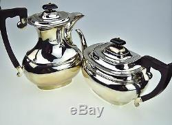 Sterling Silver Four Piece Tea Set Viners Ltd Sheffield 1960