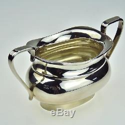 Sterling Silver Four Piece Tea Set Viners Ltd Sheffield 1960