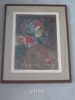 Sunol Alvar The Flutist Lithograph Pencil Hand Signed 52/125 Limited Edition