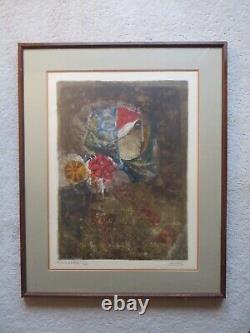 Sunol Alvar The Flutist Lithograph Pencil Hand Signed 52/125 Limited Edition