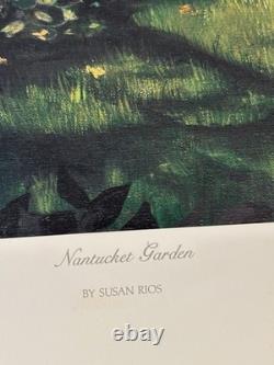 Susan Rios Nantucket Signed Serigraph 1/850 Limited Edition American Flag