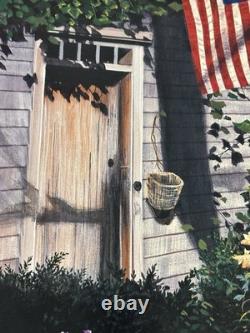 Susan Rios Nantucket Signed Serigraph 1/850 Limited Edition American Flag