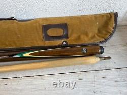 Terry Griffiths Riley Limited Edition Vintage 2 Piece Snooker Cue With Bag Old