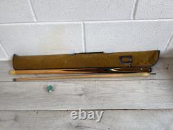Terry Griffiths Riley Limited Edition Vintage 2 Piece Snooker Cue With Bag Old
