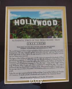 The Blues Brothers Authentic Piece Of The Hollywood Sign Limited Edition 42/2500
