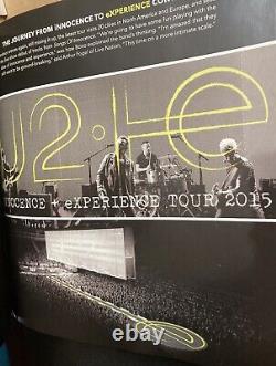 U2 STAGE USED Piece Limited Edition U2 VIP Book 2015 innocence & Experience Tour