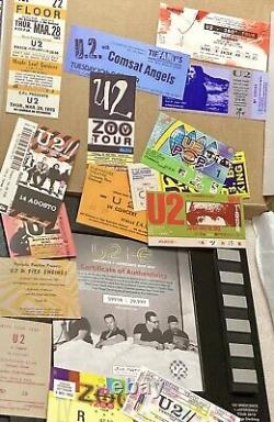 U2 STAGE USED Piece Limited Edition U2 VIP Book 2015 innocence & Experience Tour