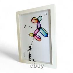 Veebee Balloon Dog 7 Signed/Numbered Limited Edition 100 Art Print Framed RARE